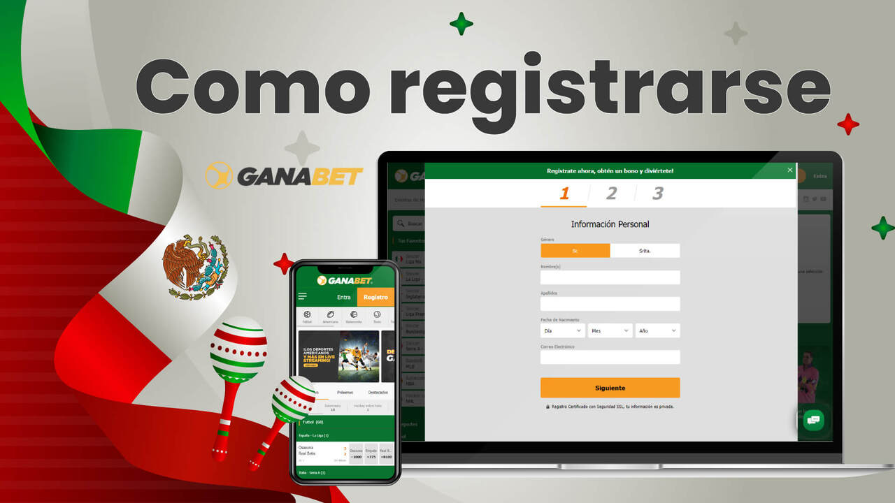 Cómo registrarse en la casa de apuestas Ganabet en México